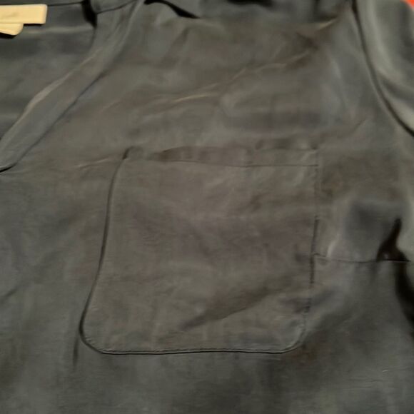 J.JILL  blue 100% modal rayon. CL. Button up with collar, v-neck - Picture 3 of 11